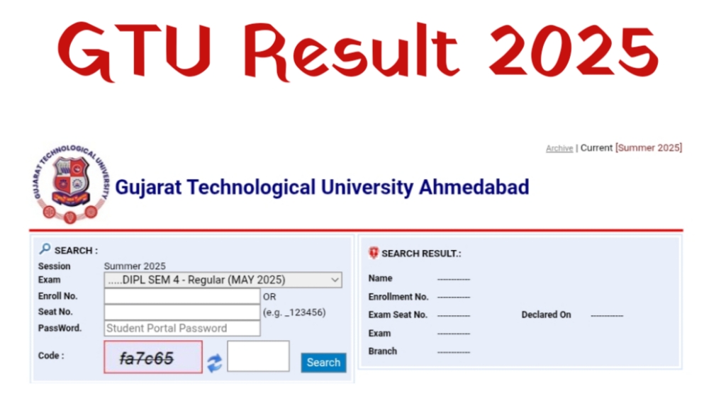 GTU Result 2025