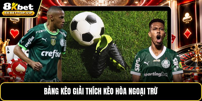 Bảng kèo giải thích kèo hòa ngoại trừ