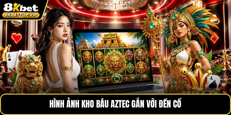 Hình ảnh kho báu aztec gắn với đền cổ