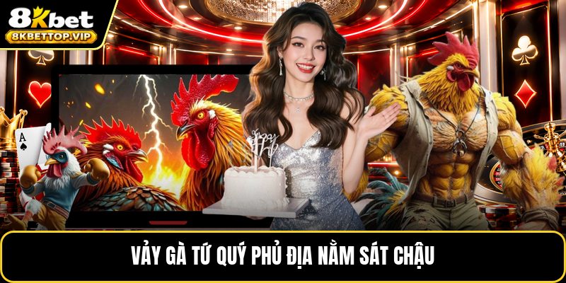 Vảy gà tứ quý phủ địa nằm sát chậu
